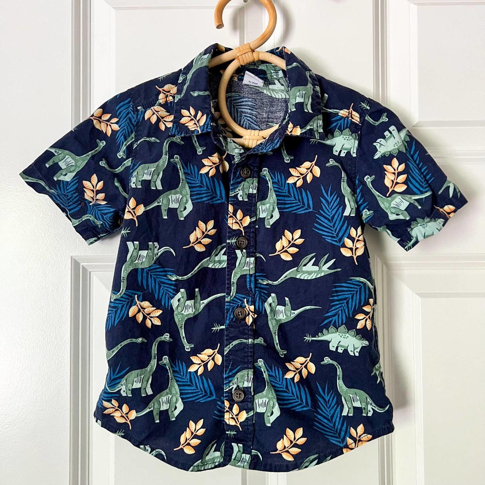 Old Navy | Dinosaur button-up shirt | 2T
